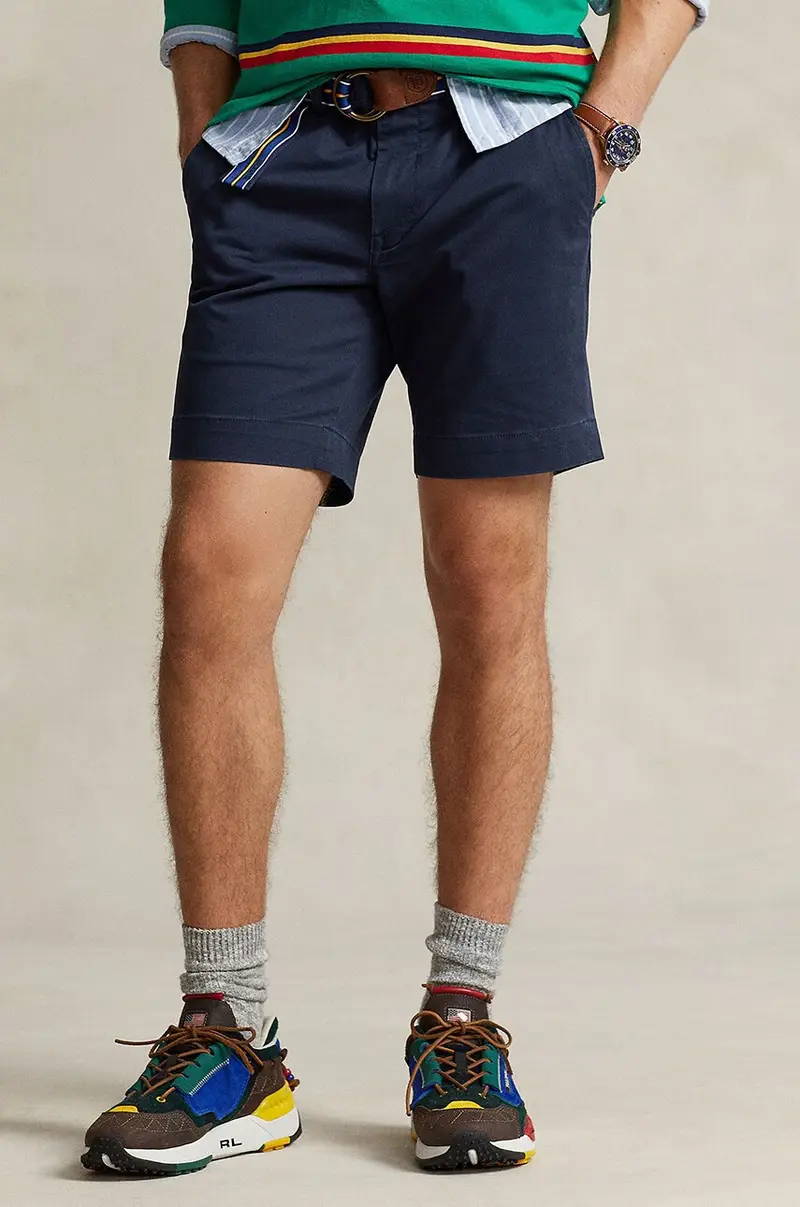 pantaloncini uomo colore blu navy miniatura 2