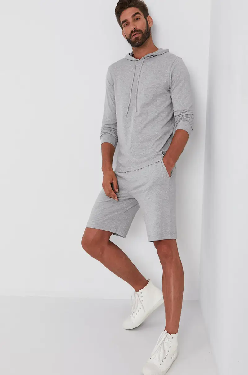 pantaloncini uomo Grigio miniatura 2