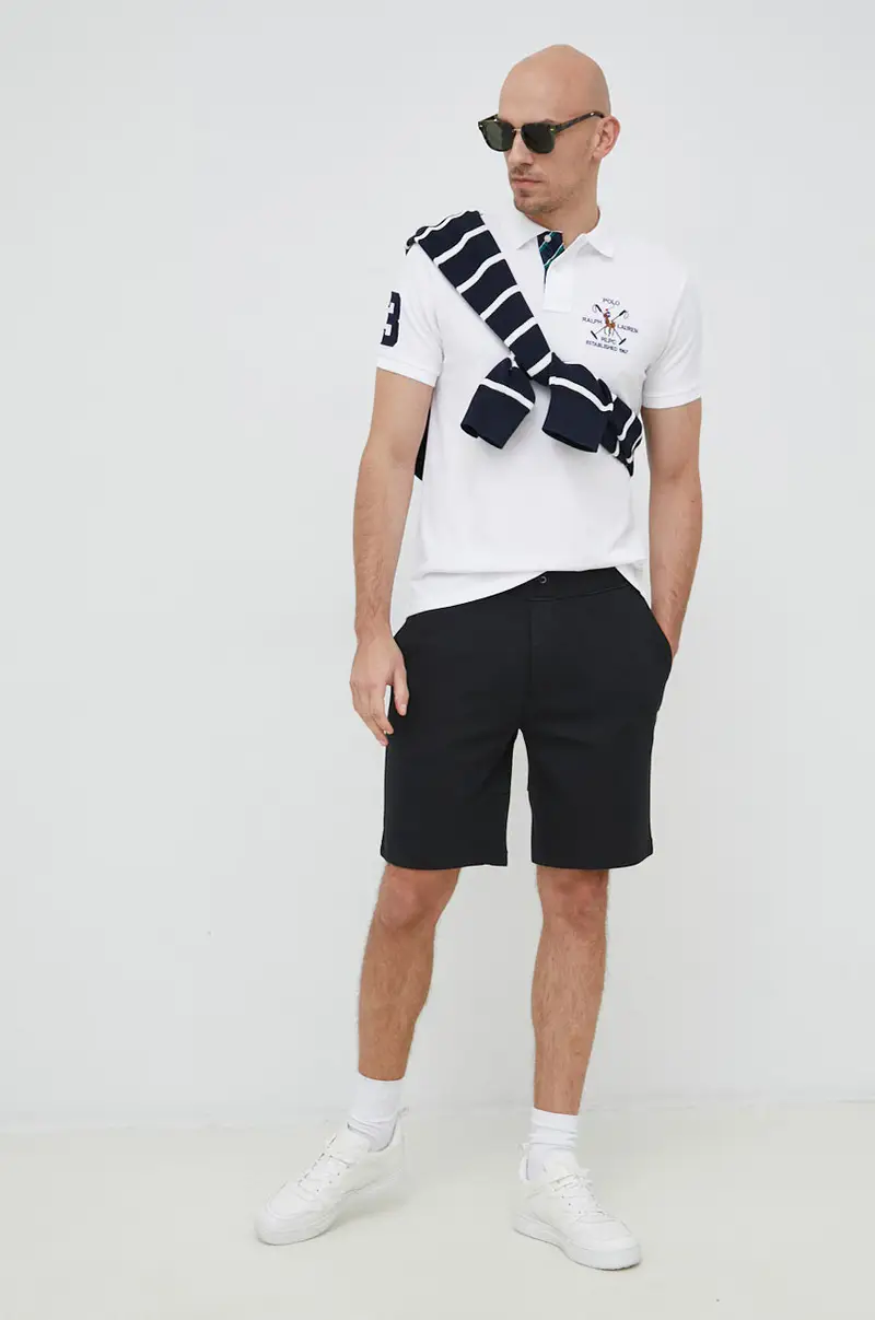 pantaloncini uomo Nero miniatura 2