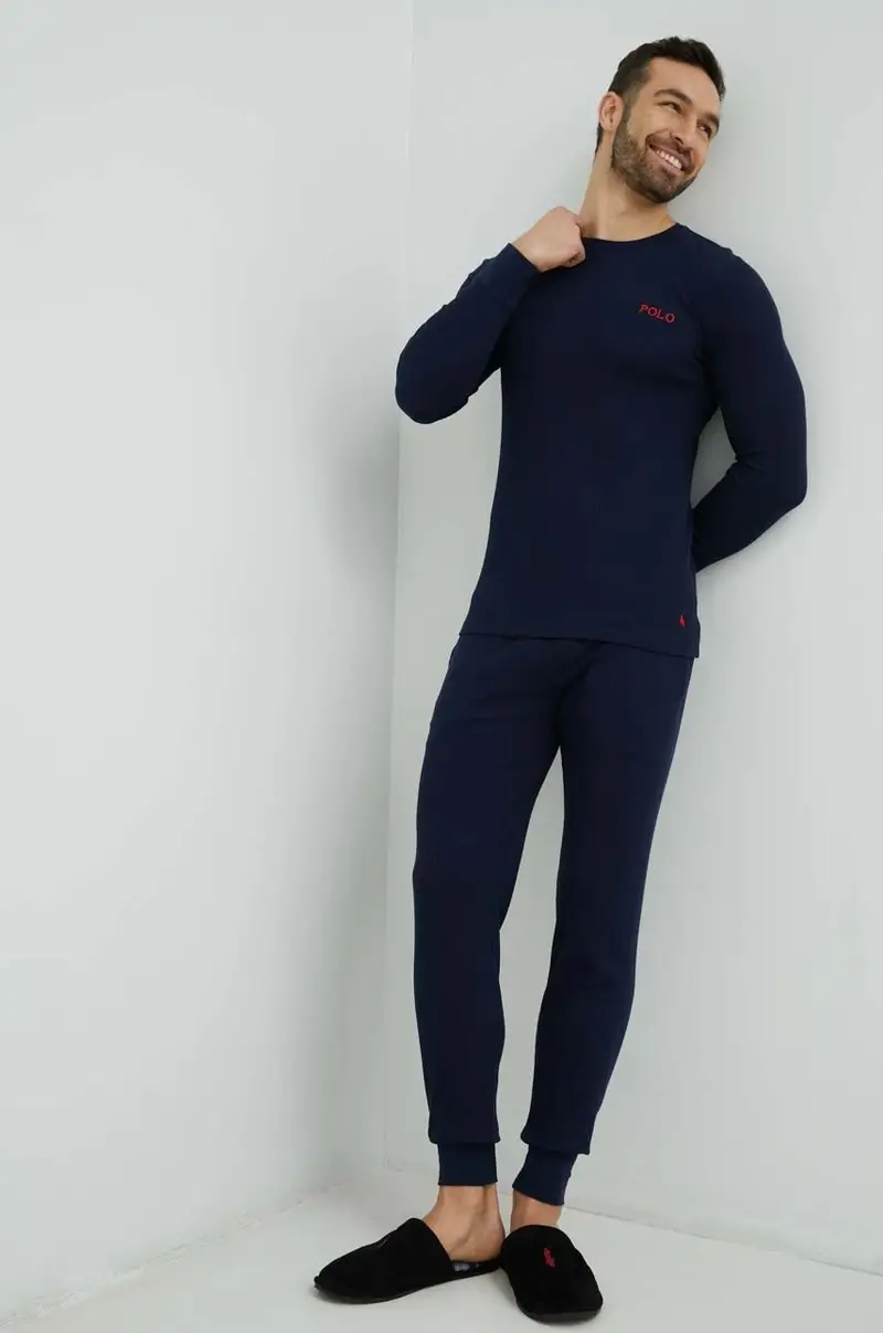 pantaloni da pigiama uomo Blu navy miniatura 2