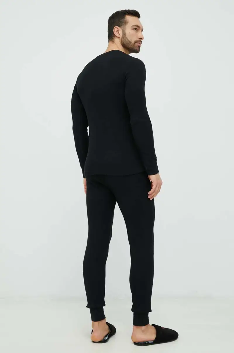 pantaloni da pigiama uomo Nero miniatura 3