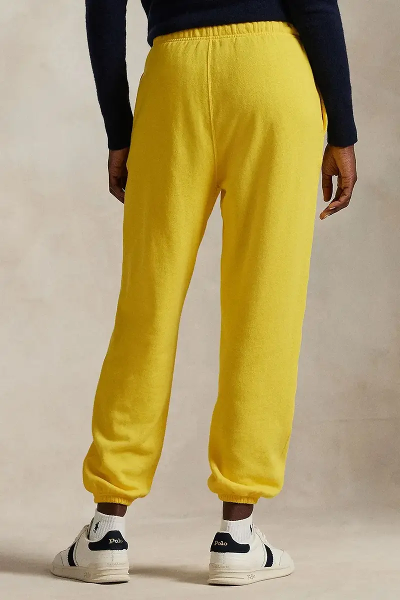 pantaloni della tuta di cotone colore giallo 211935585 miniatura 3
