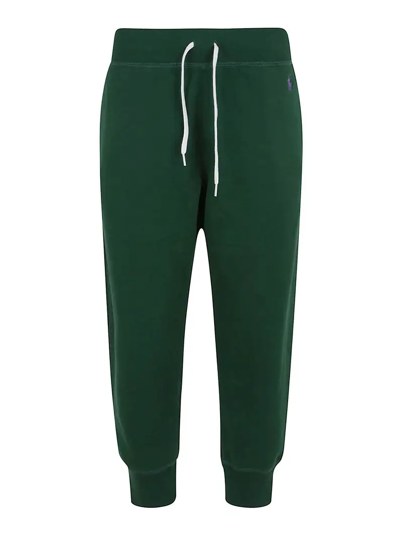 Pantaloni della tuta in misto cotone Verde Scuro