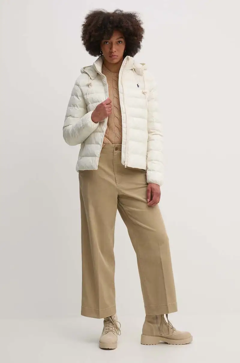 pantaloni donna colore beige 211939940 miniatura 2