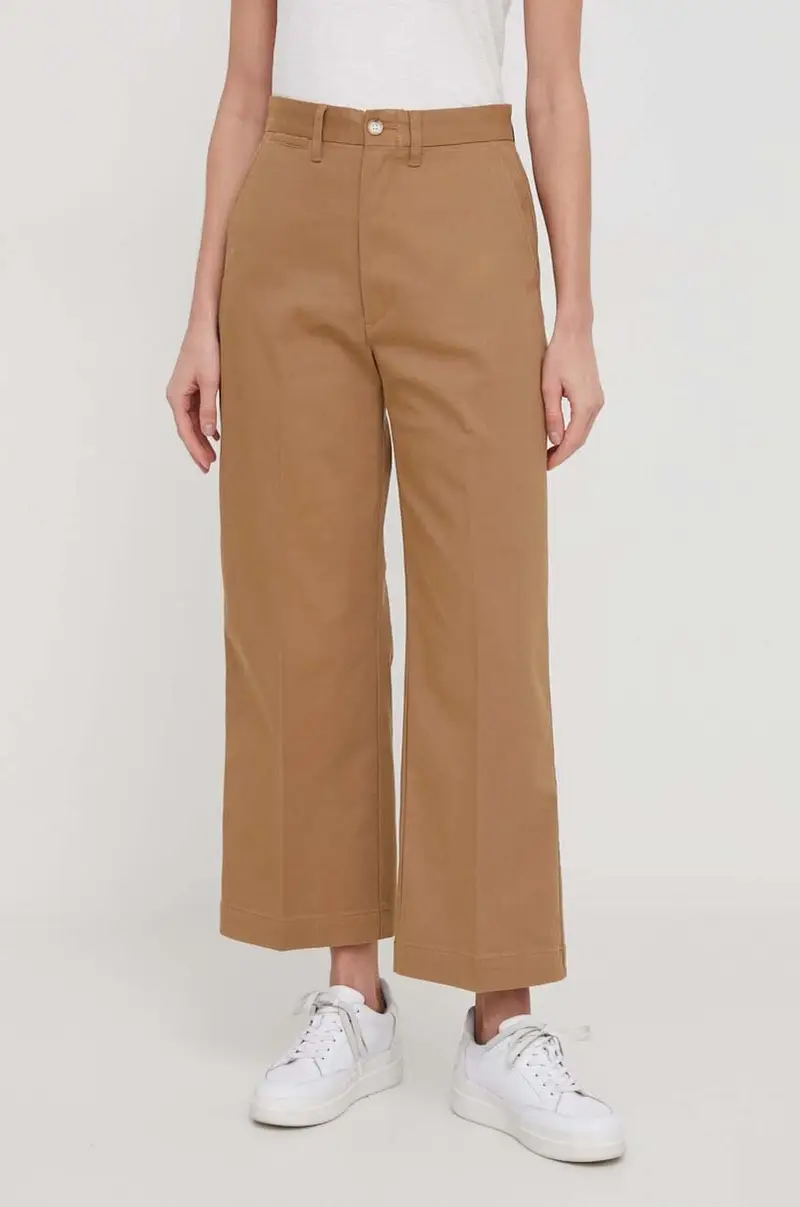 pantaloni donna colore beige
