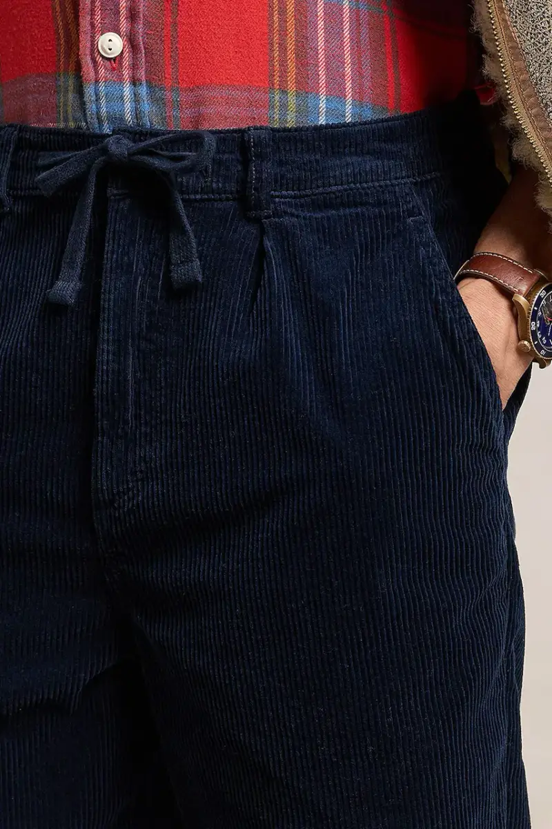 pantaloni in cotone 42.2 8W CORDUROY.EASY uomo colore blu 710944489002 miniatura 4