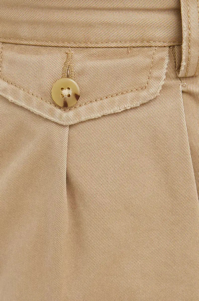 pantaloni in cotone uomo Beige miniatura 4