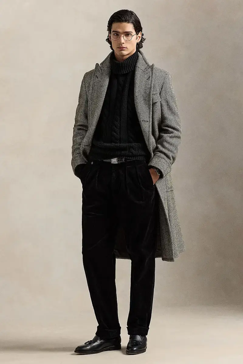 pantaloni in velluto a coste 42.2 8W CORDUROY uomo colore nero 710882543014 miniatura 2