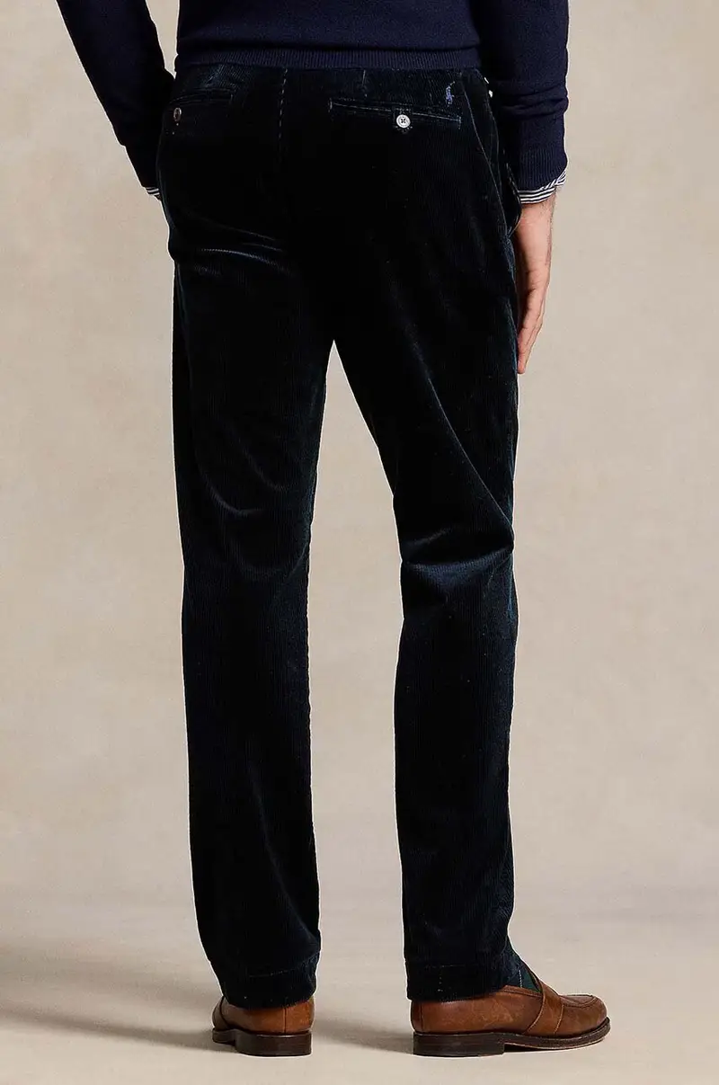 pantaloni in velluto a coste colore blu navy 710884820 miniatura 3