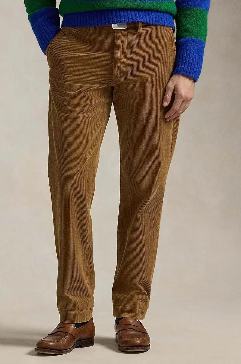 pantaloni in velluto a coste colore marrone 710884820 miniatura 2