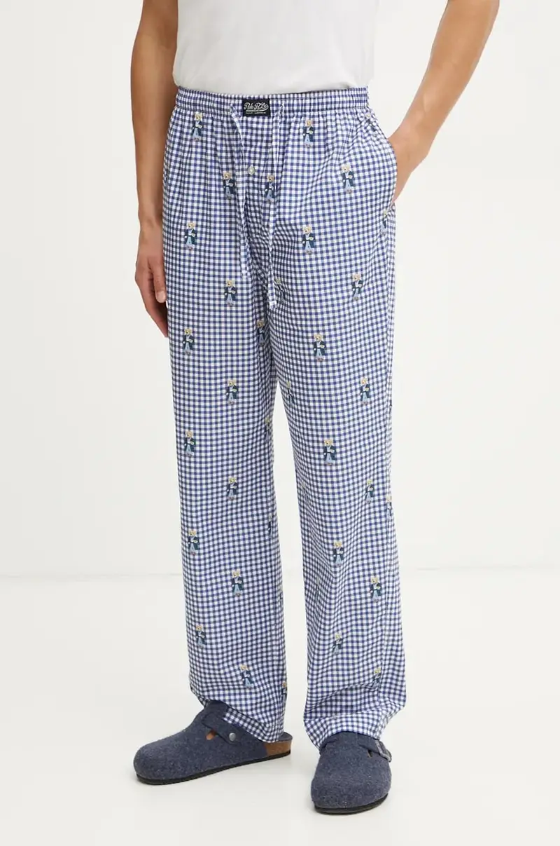 pantaloni notte in lana colore blu 714899509