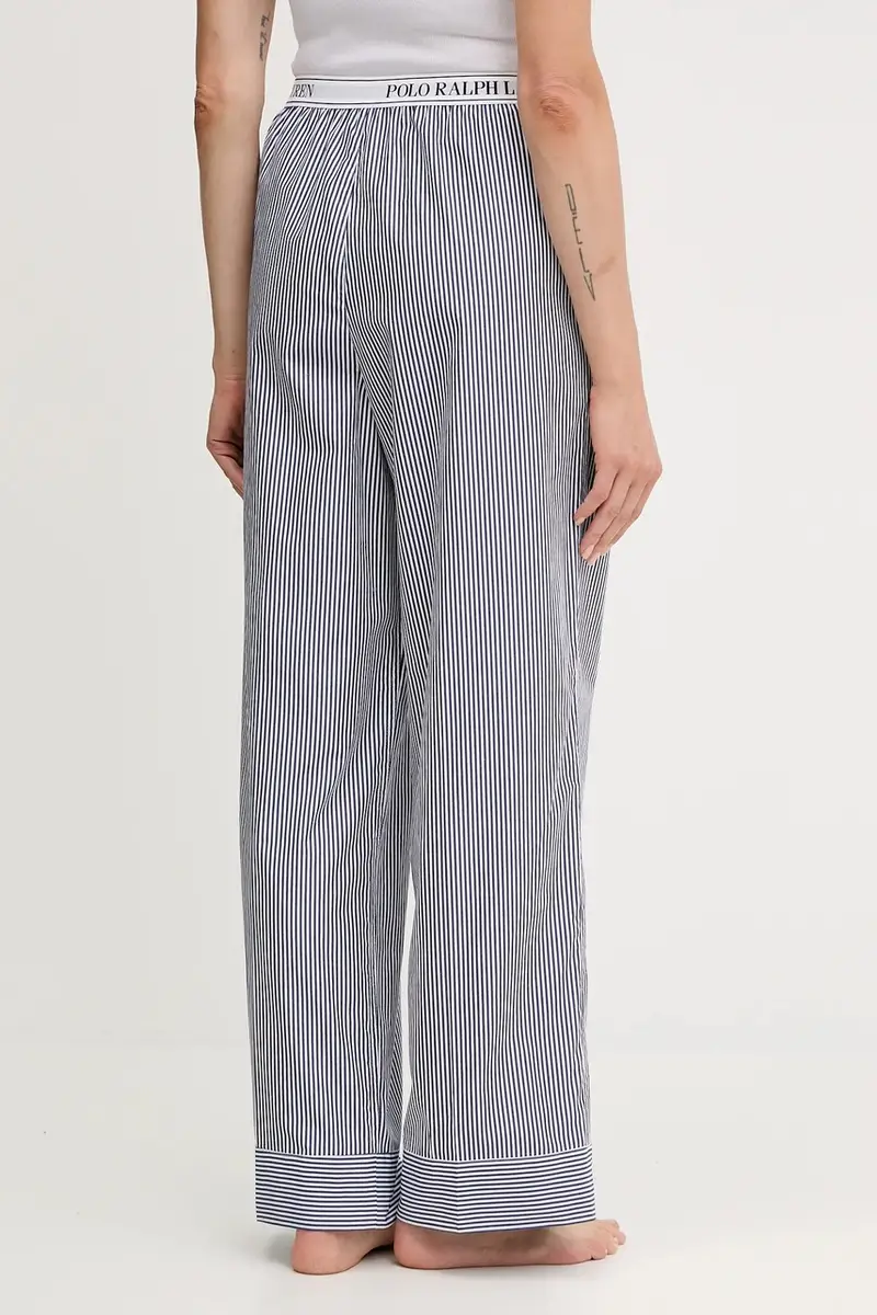 pantaloni notte in lana donna colore blu 4P0137 miniatura 3