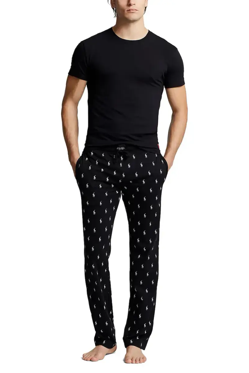 pantaloni notte in lana uomo colore nero 714899514 miniatura 3