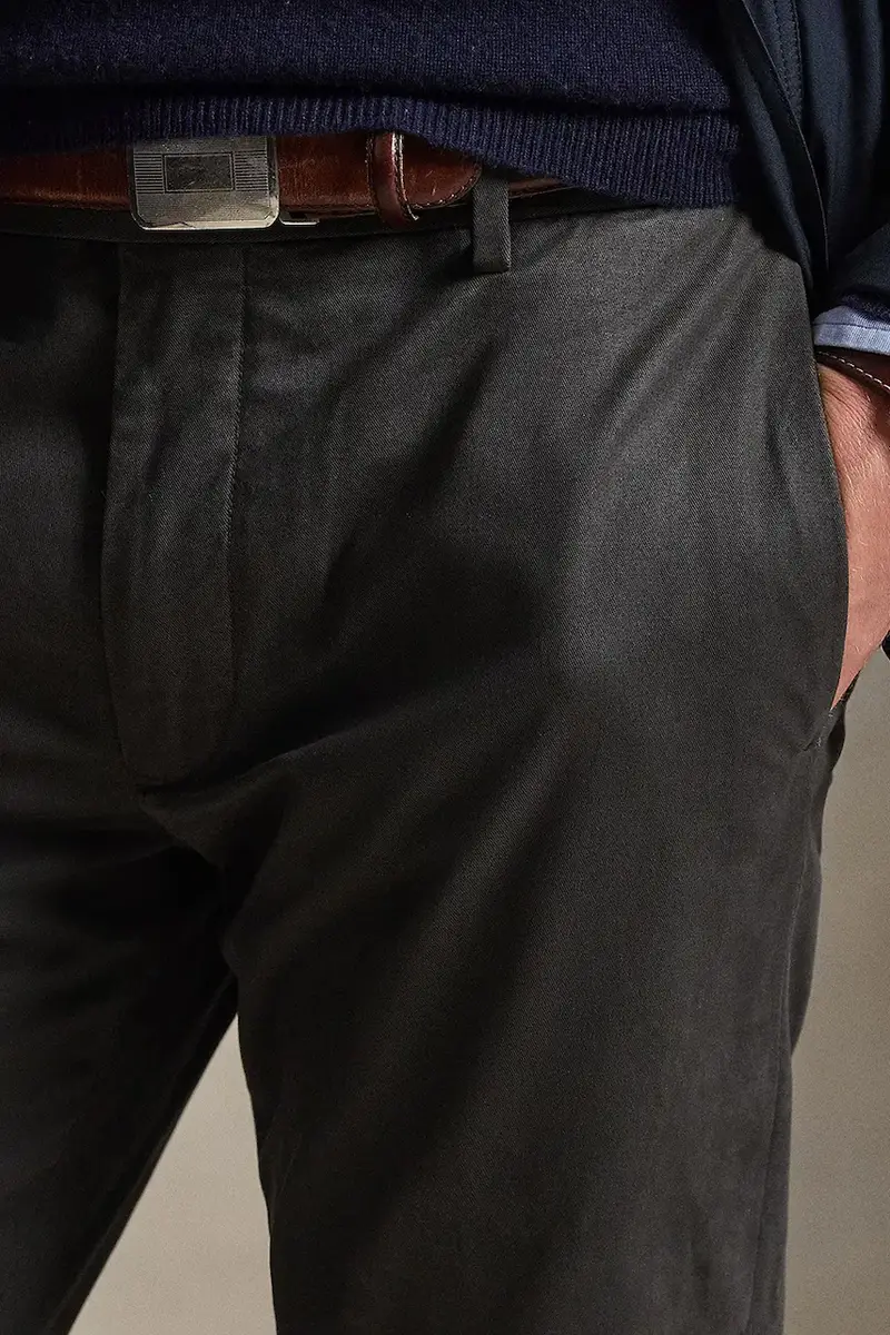 pantaloni Slim Fit HDN Pant uomo colore verde 710856719 Grigio miniatura 4