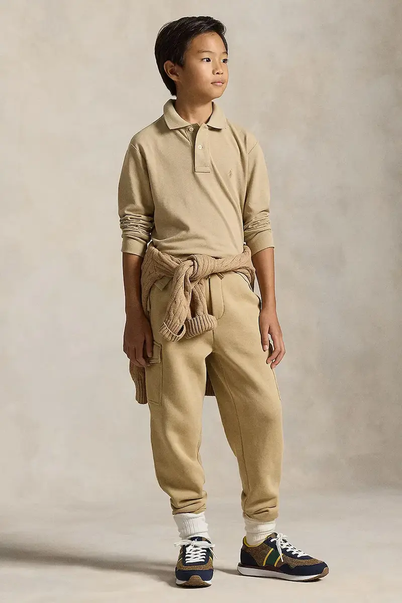 pantaloni tuta bambino/a colore beige 323892354017