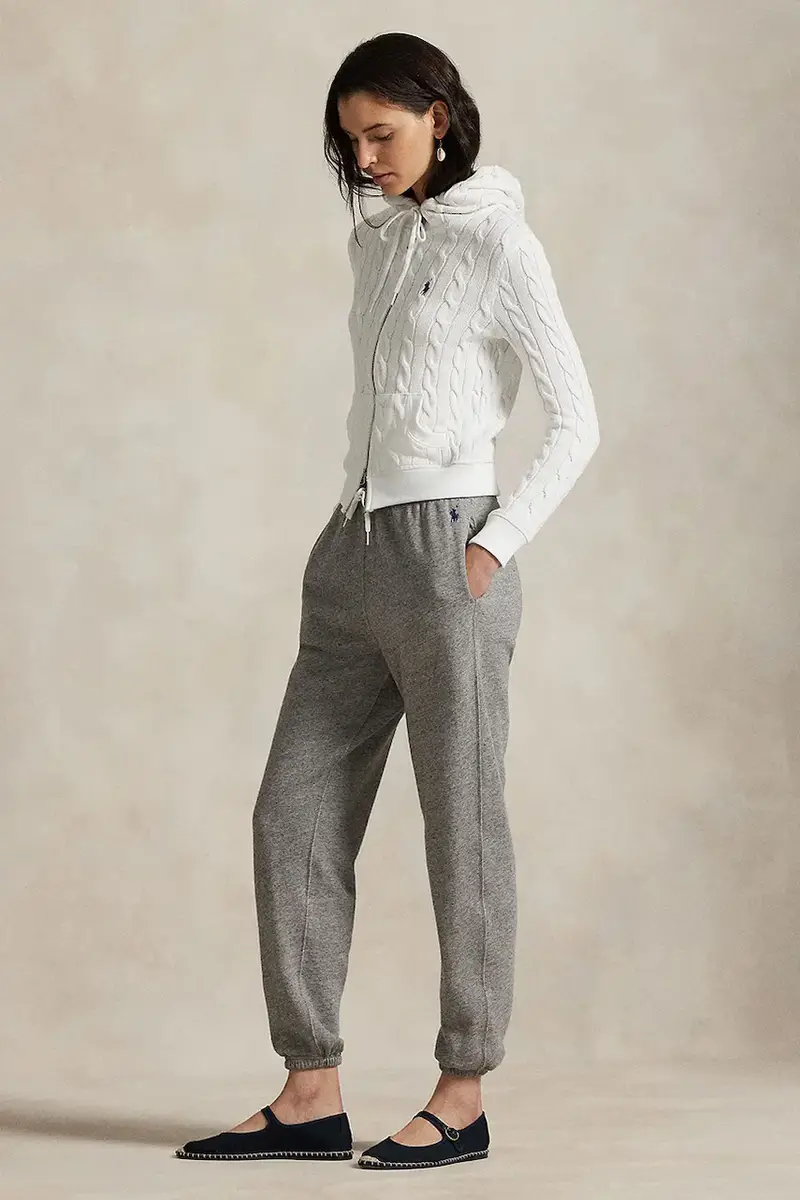 pantaloni tuta colore violetto 211971694 Grigio miniatura 3