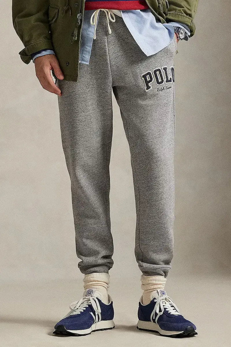 pantaloni tuta uomo colore grigio con applicazione 710981154 miniatura 2