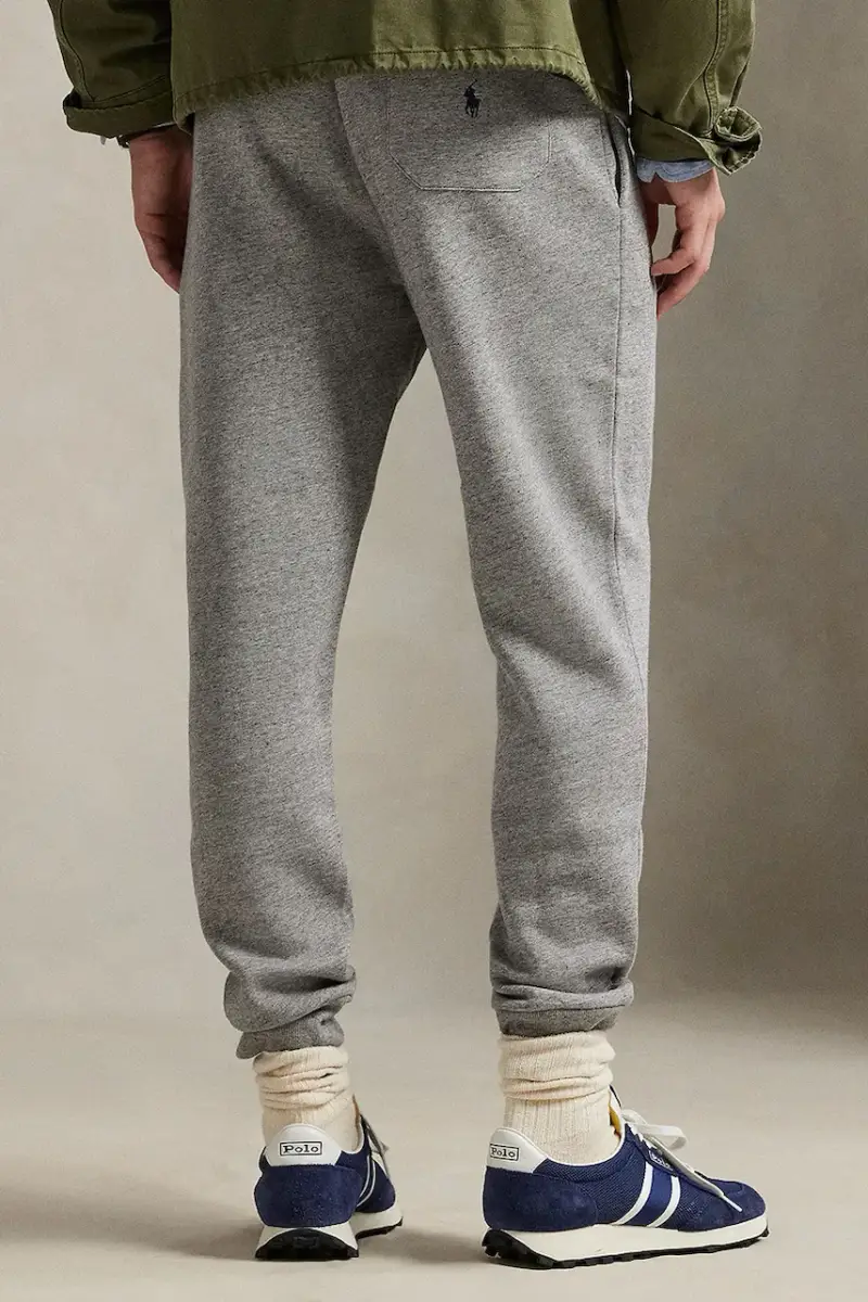 pantaloni tuta uomo colore grigio con applicazione 710981154 miniatura 3