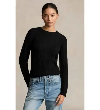 per donna 211880516004 Maglione nero in cotone lavorato a maglia (XS), Casual, Chachemire