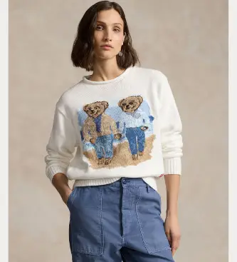 per donna 211935308001 Maglia bianca di Ricky Bear (S), Bianco, Casual, Cotone