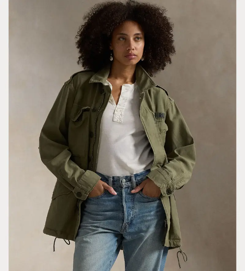 per donna. 211941066001 Giacca verde iconica (XS), Casual, Cotone