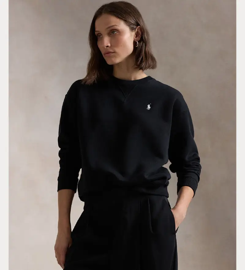 per donna 211943006003 Maglione in pile nero (L), Casual, Cotone