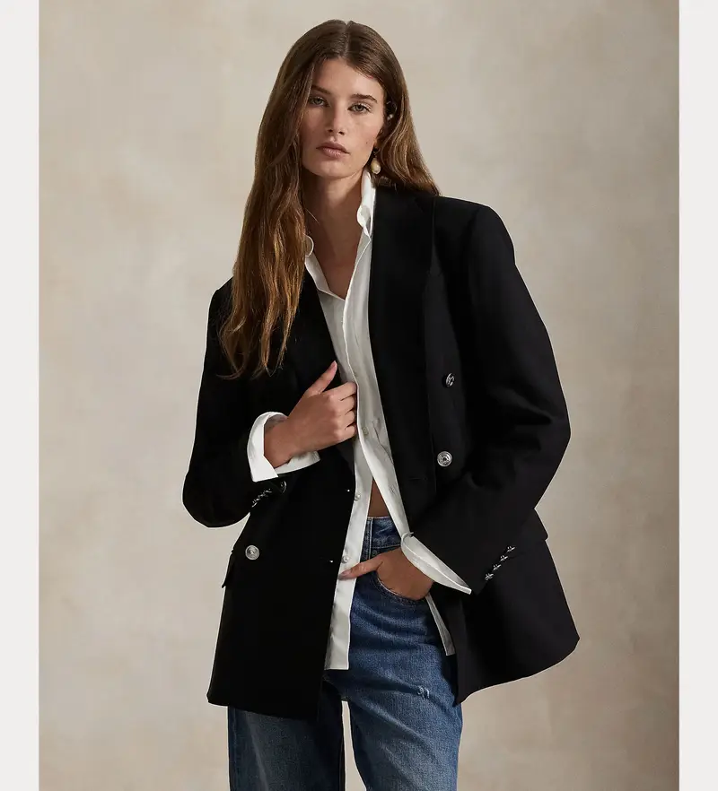 per donna 211952179002 American 2/74 Black Stretch (38), Nero, Casual, Lana