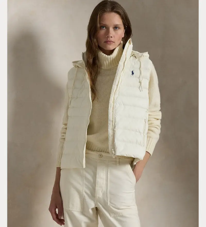 Polo Ralph Lauren Gilet Donna Bianco 4108934