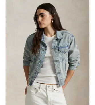 per donna 211969393001 Giacca da camionista in denim blu (XS), Casual, Cotone