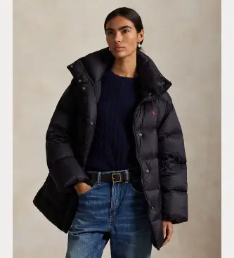 per donna 211971186001 Giacca in piumino nero intrecciato (M), Casual, Sostenibile, Nylon riciclato