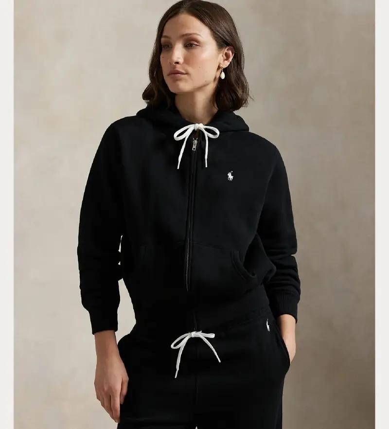 per donna 211971699003 Felpa nera con zip intera (M), Nero, Casual, Cotone