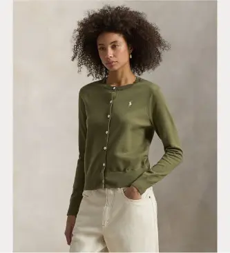 Polo Ralph Lauren Cardigan Donna Verde 4188645