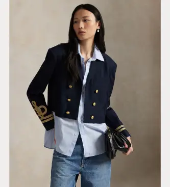 per donna 211972645500 Giacca di lana blu navy (40), Casual