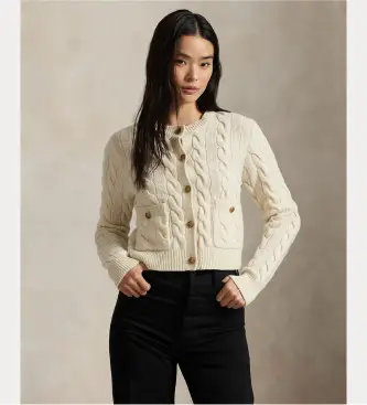 Polo Ralph Lauren Cardigan Donna Beige 4231732
