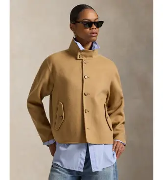 per donna 211A96314002 Giacca di lana marrone double face (S), Casual