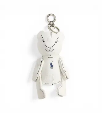 per donna 427P13276002 Portachiavi a forma di orsetto bianco (OSFA), Casual, Pelle