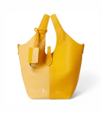 per donna 428P10794001 Borsa gialla in tessuto Ply per mango (OSFA), Casual, Giallo, Pelle