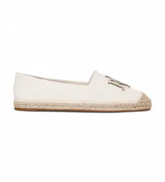 per donna 802920405006 Espadrillas Cameryn III in pelle bianca e tela (37), Bianco, Tessuto, Basso, Nessuno, Casual