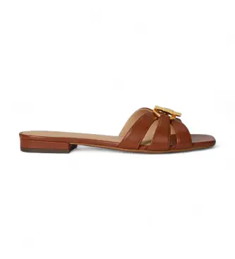 per donna 802982875001 Sandalo slide Blaike in nappa marrone (36), Pelle, Basso, 1 a 3 cm, Nessuno, Casual