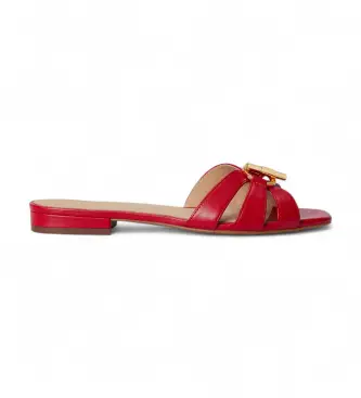 per donna 802982875008 Sandalo slide Blaike in nappa rossa (37), Pelle, Rosso, Basso, 1 a 3 cm, Nessuno, Casual