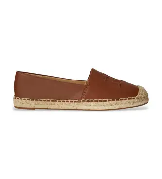 per donna 802P04415003 Espadrillas in pelle marrone Cameryn (37), Basso, Nessuno, Casual