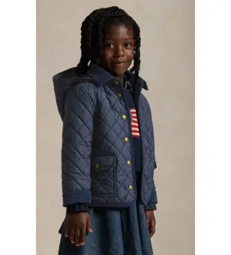 per ragazza 312910983001 Giubbotto bomber imbottito blu navy (1 años = 93cm), Casual, Polister riciclato, moda per