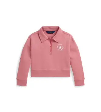 per ragazza 312A11773004 Felpa rosa a doppio taglio quadrato (1 años = 93cm), Casual, Cotone, Manica lunga, moda p
