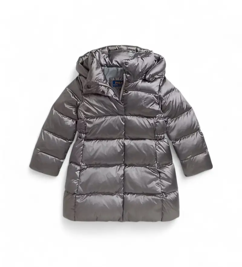 per ragazza 313979198001 Cappotto lungo argento metallizzato (8Años=130/134cm), Casual, Grigio, Sostenibile, Nylon ricicl