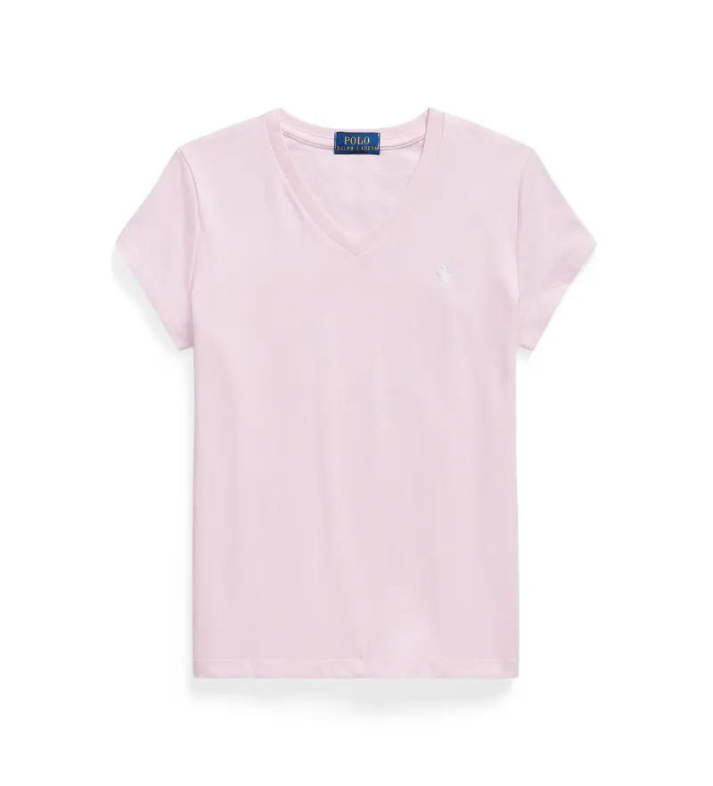 per ragazza 313A10636001 Maglietta rosa con scollo a V (8años=136/138cm), Casual, Cotone, Manica corta, moda per bambini