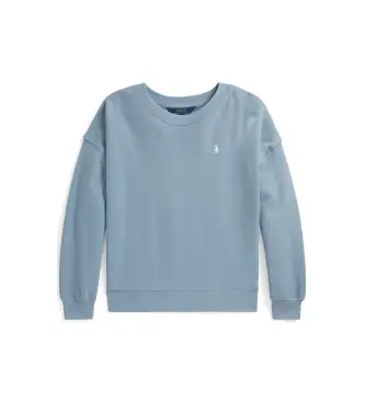 per ragazza 313A11744003 Felpa in spugna con logo blu (6/7años=136/138cm), Casual, Cotone, moda per bambini