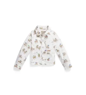 per ragazza 313A95924001 Giacca funzionale in denim bianco (7 años = 130/134cm), Casual, Cotone, moda per bambini