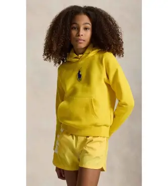 per ragazza 313A95936001 Felpa con cappuccio in peluche Big Pony gialla (7 años = 130/134cm), Casual, Giallo, Cotone, mod