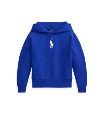 per ragazza 313A95936003 Felpa con cappuccio Big Pony blu (8/años = 136/142cm), Casual, Cotone, moda per bambini