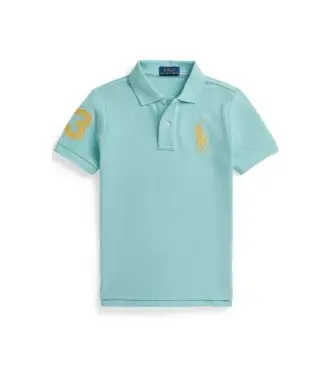 per ragazzo 322703635509 Polo in piqué di cotone con Big Pony turchese (1 años = 93cm), Casual, Verde, Manica corta